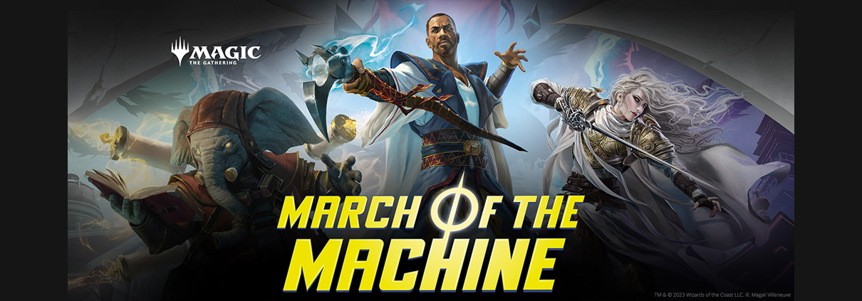 Magic: The Gathering Key Art für das Set March of the Machine: All Will Be One